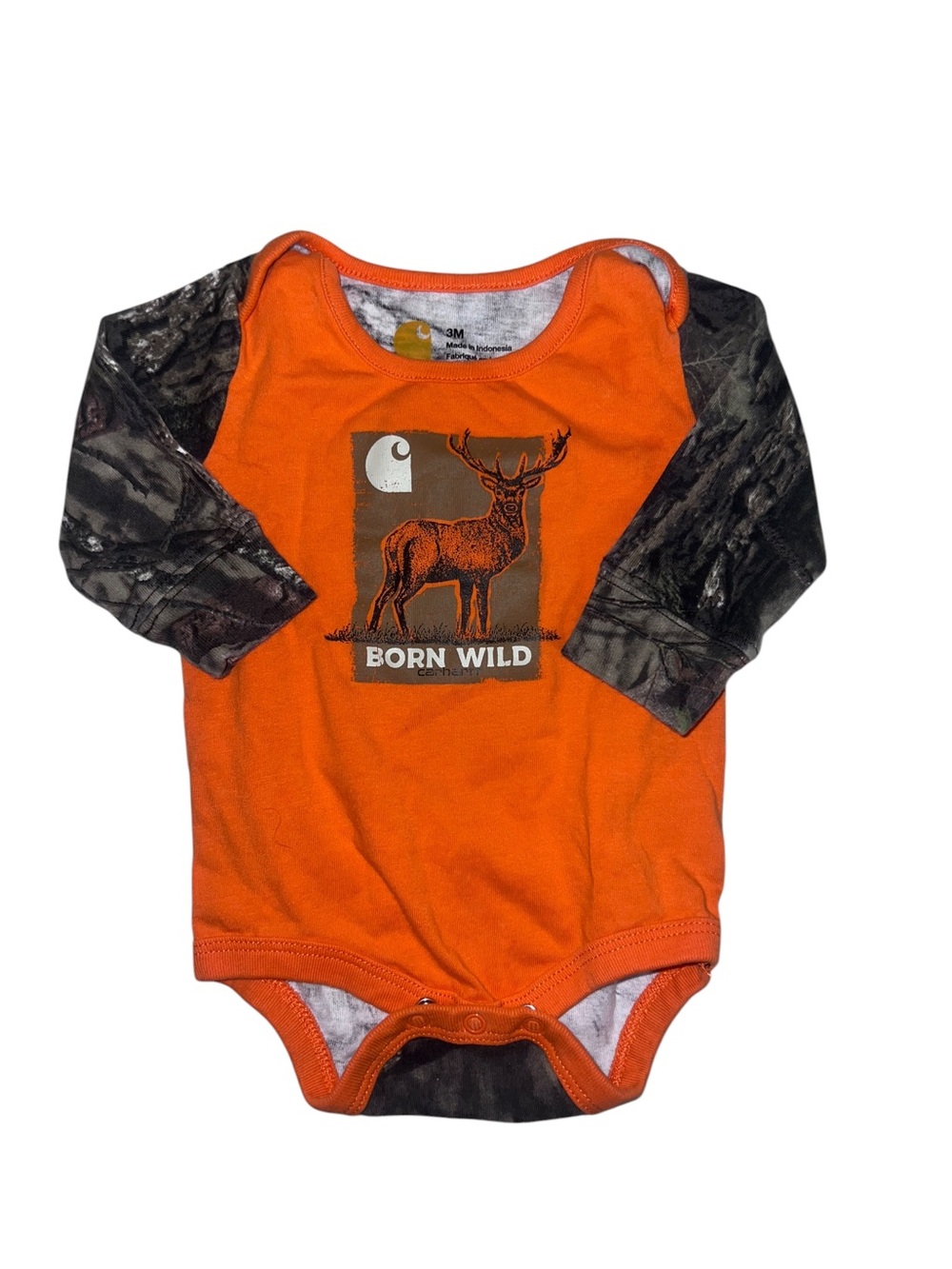 Carhartt Orange & Camo “Born Wild” Deer One-Piece